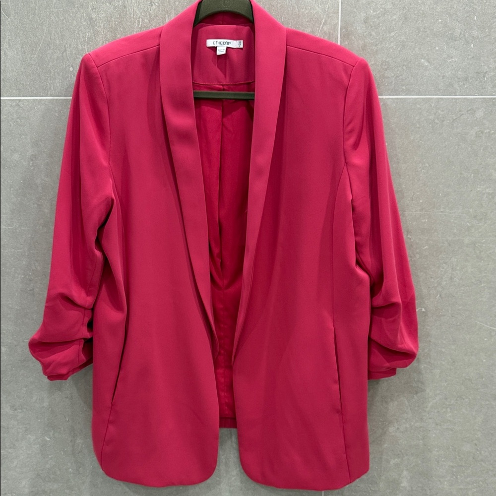 Chico's Vibrant Pink Blazer